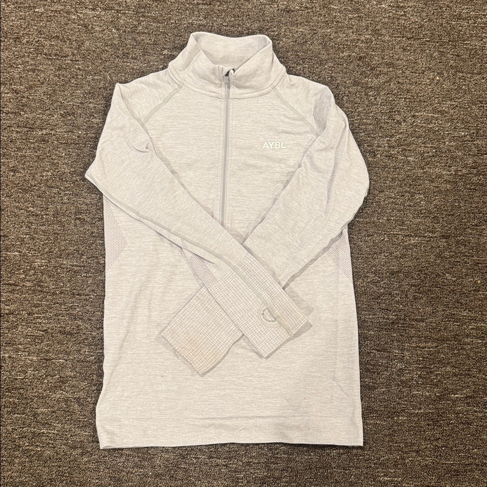 AYBL Heather Gray Quarter-Zip Top